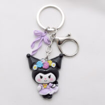 جا‌کلیدی فانتزی طرح کو‌رومی ساخته‌شده از پلاستیک فشرده، مناسب آویز کیف و کلید، اکسسوری دخترانه فانتزی